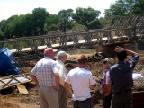 Dave inspecting one of his bridges