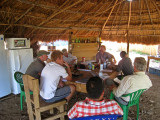 Dave conducting a site meeting out in the bush