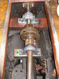We had to remove the metallastic coupling and the plummer block ...