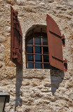 Window Brown Shutters