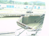 Water at both levels in an adjacent lock.JPG