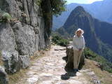 Mum on the Inca trail from the sungate