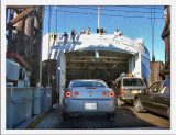 Boarding The  M.V. Coho