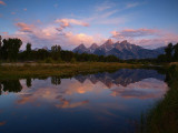 First Light on Tetons