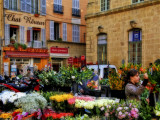 Flower street market of Saturday