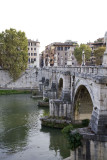pons aelius bridge across the tiber river at castel santangelo