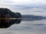 la baie de Chicoutimi dans les nuages