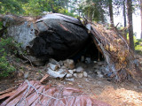 An illegal habitation along the High Route