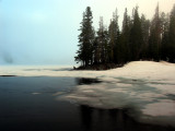 Cliff Lake morning clouds