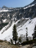 Mirror Lake ledge and Kalmia Pass