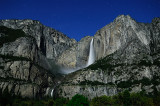 Yosemite Fall by Moon light