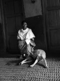 Woman with dog bw.jpg