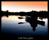 Sun Set Kayaker Photo-Illustration