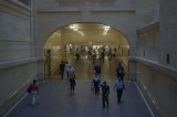 Looking down the walk way IN Grand Central Station