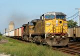 Empty Coal Train at Nelson Westbound under Coaling Tower.JPG