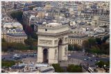 Arc de Triomphe from Eiffel Tower