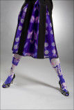  Jessies Wool and Silk Organza Shibori Dress and Shibori Tights