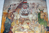 Mural inside the entrance of Casa Olano (16th C) Jr 28 de Julio