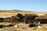Traditional rural enclosure on the Altiplano en route to Sillustani