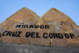 Back at Mirador Cruz del Condor - deserted in the afternoon