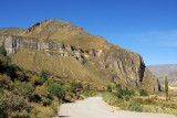 North rim road, eastbound from Lari, Colca Canyon