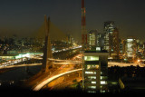Octavio Frias de Oliveira Bridge at night, So Paulo