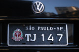 Fancy black So Paulo license plate