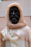 Arabe dEl Aghouat en burnous, bronze and onyx, by Charles Cordier, 1860