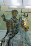 The statue on display on the piazza in front of the museum is a 1981 copy