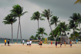 Beach volleyball, Siloso Beach, Sentosa Island