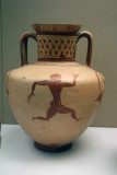 Wine jug (amphora) with a running man, Fikellura style, ca 540 BC