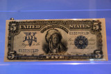 1899 United States $5 Silver Certificate with Chief Running Antelope