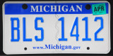 Michigan License Plate