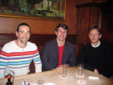 Dinner in Cologne with the Namibia group - Christian, Reinhold & Ralph