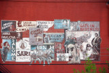 Mural with old show posters, Galveston