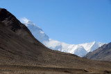 Mount Everest coming back into view as we near Rongphu