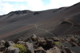 Keonehe'ehe'e - Sliding Sands Trail - leading into the crater of Mount Haleakala