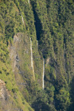 Narrow waterfalls, Manawainui Valley, Mt Haleakala
