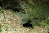 Blocked cave entrance