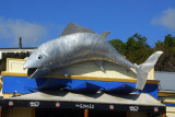 Giant fish at the Sonic in downtown Kaikoura