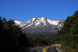 Road to Turoa Skifield on Mount Ruapehu
