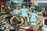 Mosaic of Viqarunnisa Noon School students at play
