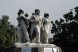 Anti-Terrorism Memorial Sculpture, TSC Circle, in memory of Moin Hossain Raju (Raju Vashkorjo)
