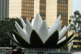Giant water lily sculpture, the symbol from the coat-of-arms of Bangladesh, Shapla Chottor, Dhaka-Motijeel