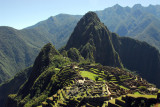 Famous view of Machu Picchu