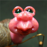 Wee Crabbie #6 - Sweet in Pink! Available at:  http://oddimagination.etsy.com