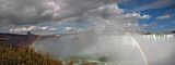 panorama - niagara falls, a complete rainbow arc