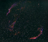 La Nbuleuse du Voile (NGC 6960, NGC 6992/95)