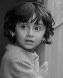 Little girl in mono