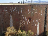 Loving message on a water tank